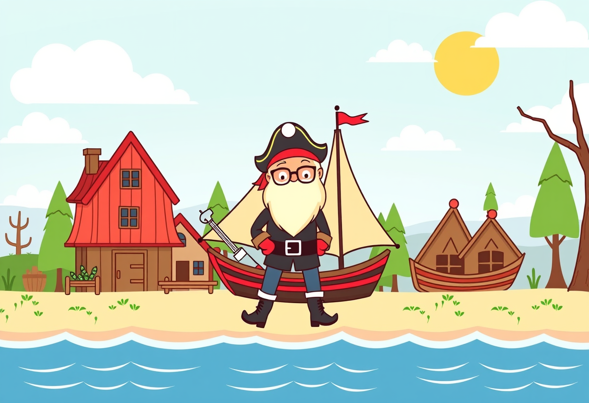 een piraat in scandinavische landen