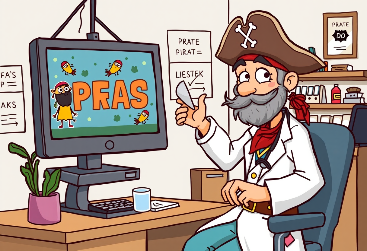 Een dokter piraat die microben ontdekt die pfas verteren